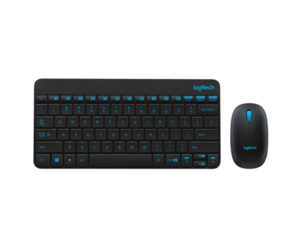 羅技（Logitech）MK245 Nano 鍵鼠套裝 無線鍵鼠套裝 辦公鍵鼠套裝 緊湊型 可調(diào)支架 帶無線2.4G接收器 黑