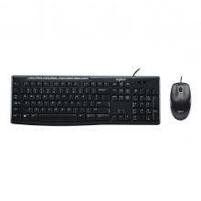 羅技（Logitech）MK200 有線鍵鼠套裝 全尺寸 USB電腦臺式機筆記本通用多媒體鍵鼠套裝 MK200