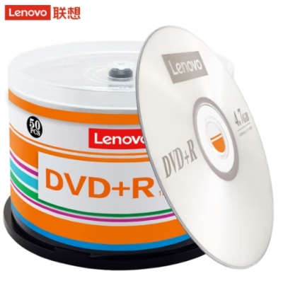 聯想（Lenovo）DVD+R 光盤/刻錄盤 16速4.7GB 辦公系列 桶裝50片 空白光盤
